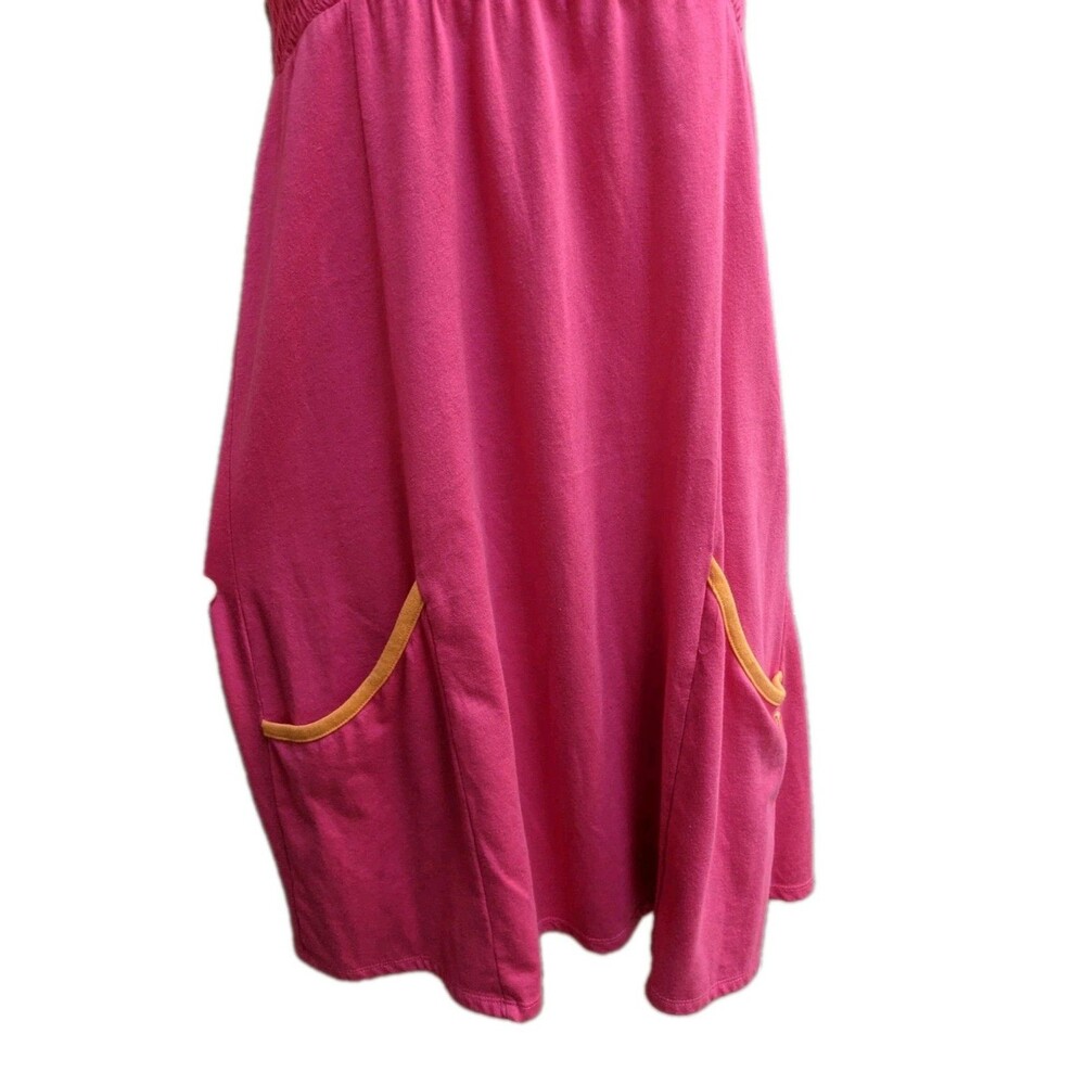 Vintage Roxy Pink Babydoll Tank Dress Sz Small 90s Y2K Beachy Sporty Surf Swim - Picture 4 of 10